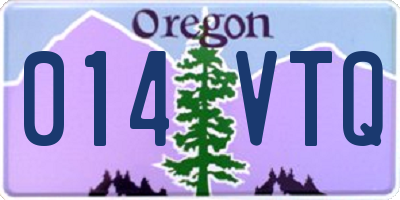 OR license plate 014VTQ