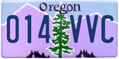 OR license plate 014VVC