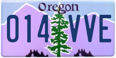 OR license plate 014VVE