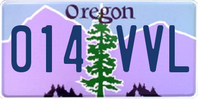 OR license plate 014VVL