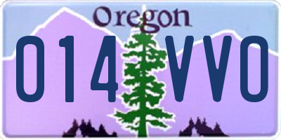OR license plate 014VVO