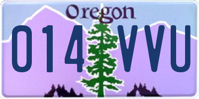 OR license plate 014VVU