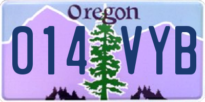OR license plate 014VYB