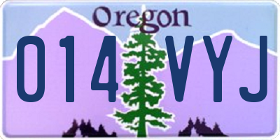 OR license plate 014VYJ