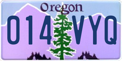OR license plate 014VYQ