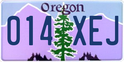 OR license plate 014XEJ