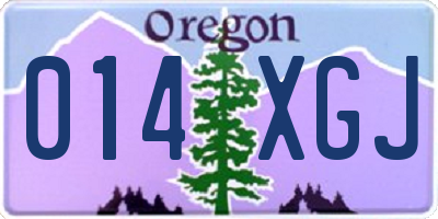 OR license plate 014XGJ