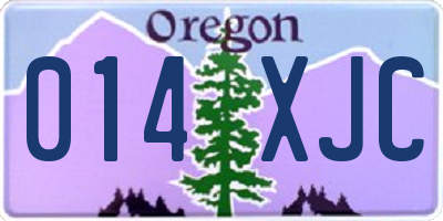 OR license plate 014XJC