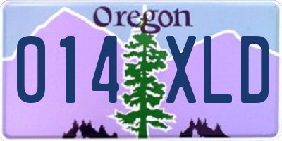 OR license plate 014XLD