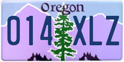 OR license plate 014XLZ