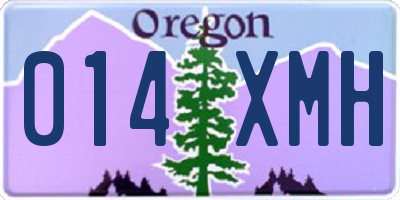 OR license plate 014XMH