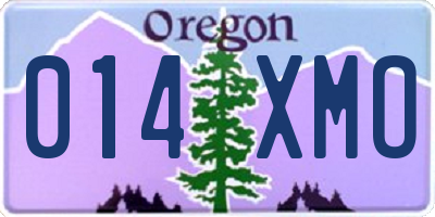 OR license plate 014XMO