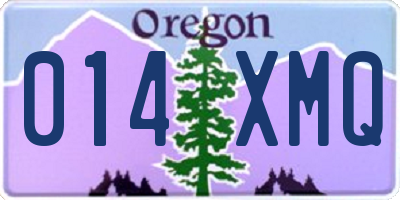 OR license plate 014XMQ