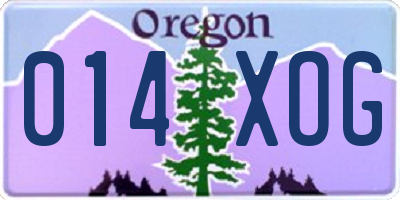 OR license plate 014XOG