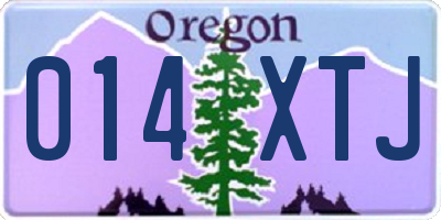 OR license plate 014XTJ