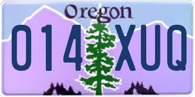 OR license plate 014XUQ