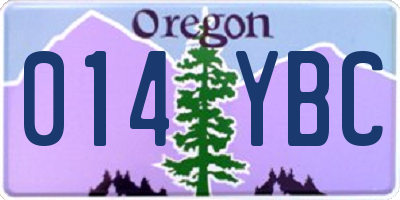 OR license plate 014YBC