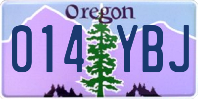 OR license plate 014YBJ
