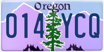 OR license plate 014YCQ