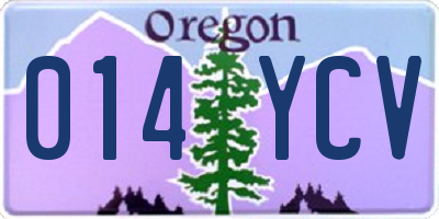 OR license plate 014YCV