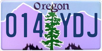OR license plate 014YDJ