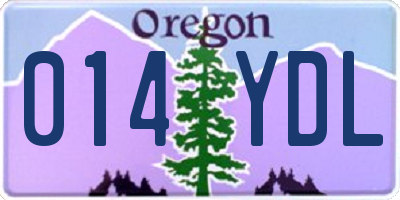 OR license plate 014YDL
