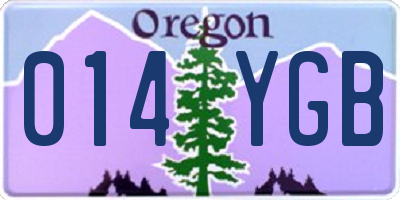 OR license plate 014YGB