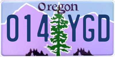 OR license plate 014YGD