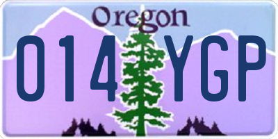 OR license plate 014YGP