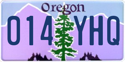 OR license plate 014YHQ
