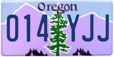 OR license plate 014YJJ