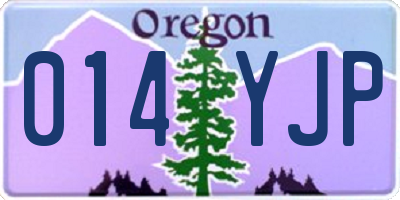OR license plate 014YJP