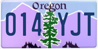 OR license plate 014YJT