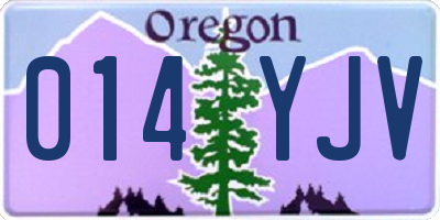 OR license plate 014YJV