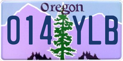 OR license plate 014YLB