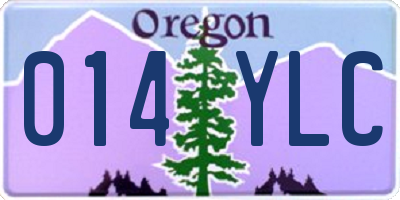OR license plate 014YLC