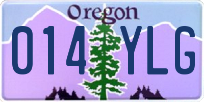 OR license plate 014YLG