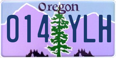 OR license plate 014YLH