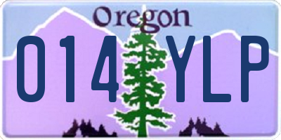 OR license plate 014YLP