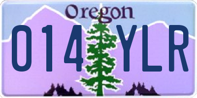 OR license plate 014YLR