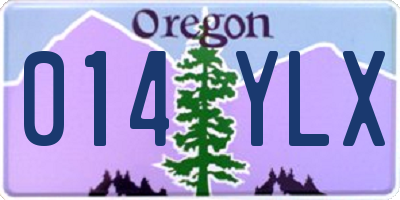 OR license plate 014YLX