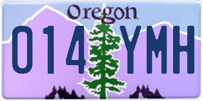OR license plate 014YMH