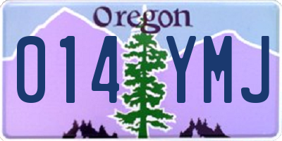 OR license plate 014YMJ