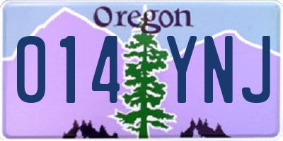 OR license plate 014YNJ