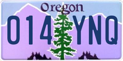 OR license plate 014YNQ