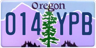 OR license plate 014YPB