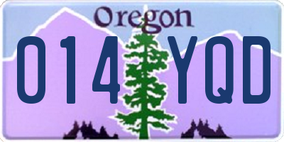 OR license plate 014YQD
