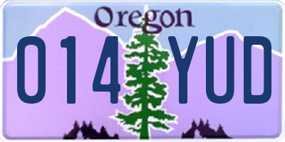 OR license plate 014YUD