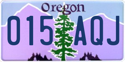 OR license plate 015AQJ