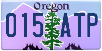 OR license plate 015ATP